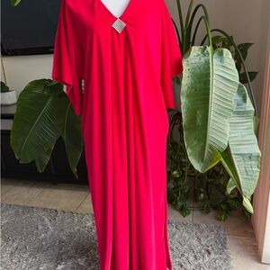 Vintage Elegant Red Kaftan. Saks Fifth Avenue